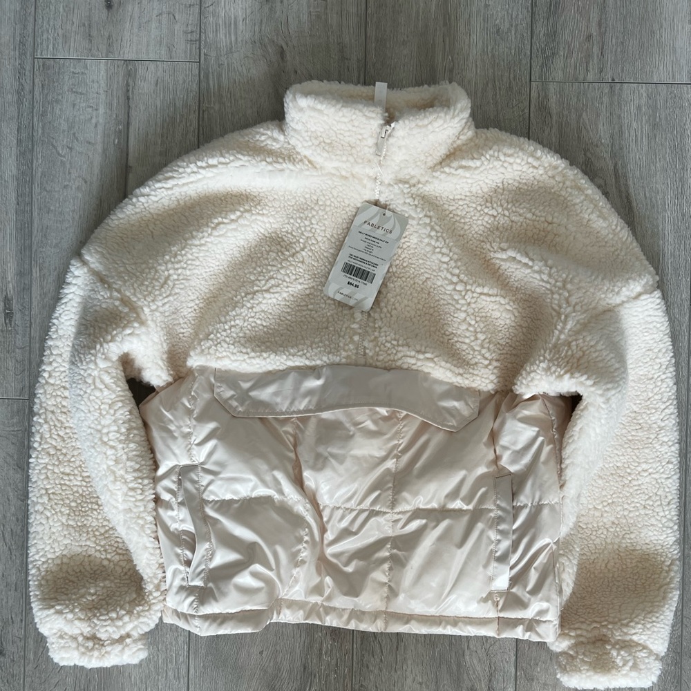 Fabletics Mixed Media Half Zip